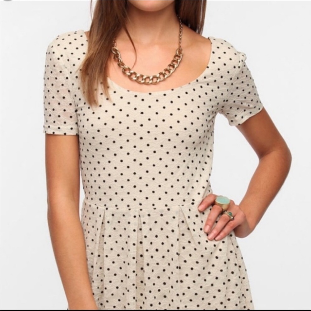 Pins And Needles Anthro Polka Dot Dress M